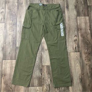 Airwalk Olive Green Cotton Cargo Pants Mens Size 34x32